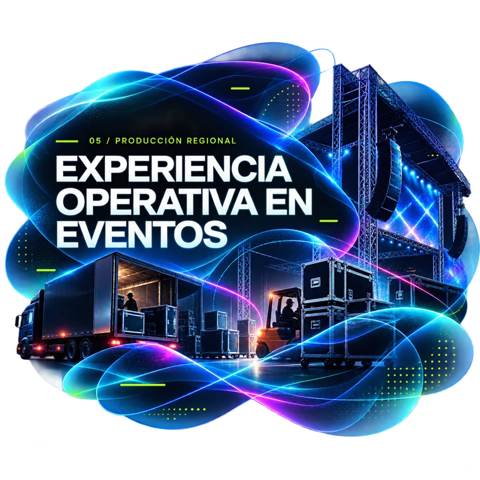 Experiencia operativa en eventos
